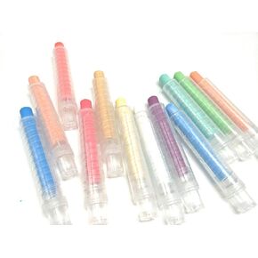 Dustless Twistable Chalk Non-toxic Colored Chalk 1.0mm Tip Art Tool for Whiteboard Blackboard Kids Children Drawing Writing, 12 Pack in Kuwait