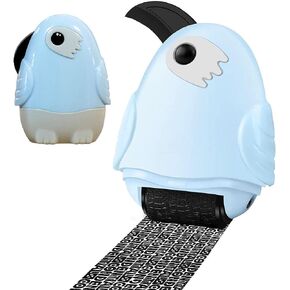 Anti Theft Prevention Stamps Wide Identity Theft Roller Stamp 2 in 1 Confidential Roller Stamp with Retractable Box Opener Confidential Address Blocker (blue)