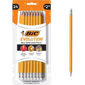 BIC Evolution Cased Pencil, 2 Lead, Gray Barrel, 24-Count in Saudi Arabia