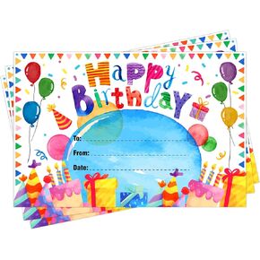 d24time 36pcs المائية عيد ميلاد سعيد جائزة شهادات الهدايا للأطفال الفصول الدراسية شهادات عيد ميلاد جوائز للطفل طالب الهدايا من المعلم لرياض الأطفال الابتدائية العودة إلى اللوازم المدرسية in Kuwait