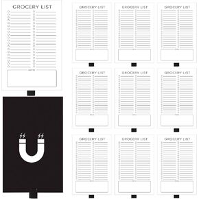 PerKoop 600 Sheets Grocery List Magnet Pad for Fridge Magnetic Notepads Shopping List Pad for Refrigerator with Pen Clip Magnetic Notepad for Shopping Office, 7.5 x 4.5 Inches 60 Sheets/ 1 Pack in Saudi Arabia