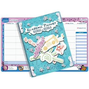 دفتر تخطيط تاريخ للطلاب الابتدائيين 2023-2024 للسنة الدراسية الاكاديمية، مقاس كبير (8.5 انش × 11 انش) دفتر بيانات بنمط ماتريكس مع غطاء in Kuwait