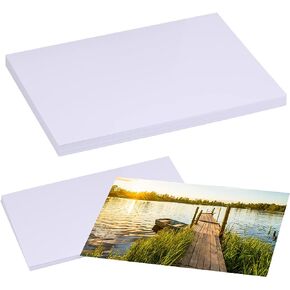 50 Sheets Photo Paper, 4"x6" Glossy Paper Photo for Dye Ink Printer, 180gsm Inkjet Printing Photo Paper Clear Image for Photo Album DIY Party Camping Festival Record
