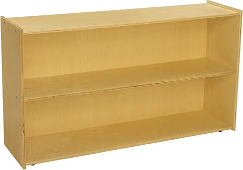 Childcraft 1526296 ABC Furnishings وحدة تخزين ذات رفين، ارتفاع 20 بوصة، عرض 13 بوصة، طول 48 بوصة، خشب طبيعي in Saudi Arabia