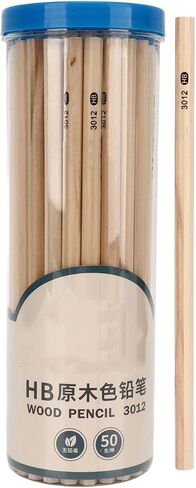 Pssopp 50Pcs Wooden Pencils,Hexagonal Grip Smoothing Writing Lasting Widely Used Bulk Pencils for Kids Teacher Students Classroom Gifts Office in Saudi Arabia