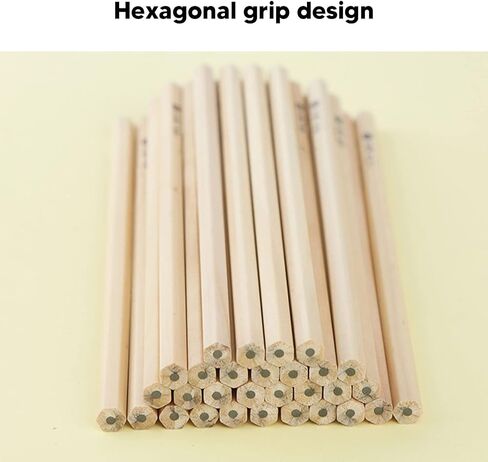 Pssopp 50Pcs Wooden Pencils,Hexagonal Grip Smoothing Writing Lasting Widely Used Bulk Pencils for Kids Teacher Students Classroom Gifts Office in Saudi Arabia