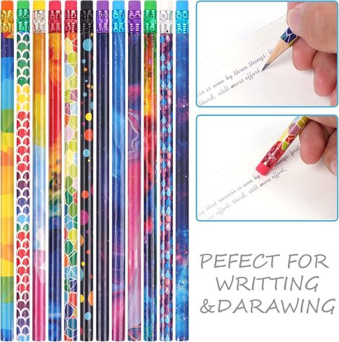 SAIWEILAI ONLINE 200 قطعة من أقلام الرصاص المعطرة، أقلام رصاص ملونة متنوعة مع ممحاة، أقلام رصاص ممتعة للفصل الدراسي، هدايا قرطاسية للطلاب (200) in Kuwait