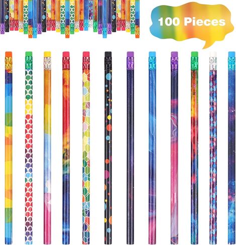 SAIWEILAI ONLINE 200 قطعة من أقلام الرصاص المعطرة، أقلام رصاص ملونة متنوعة مع ممحاة، أقلام رصاص ممتعة للفصل الدراسي، هدايا قرطاسية للطلاب (200) in Kuwait