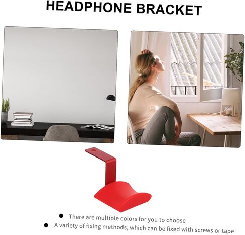 RUNROTOO سماعة شماعات سماعة الرأس رف الكمبيوتر جبل رف الملابس المعدنية حامل مراقب مراقب مكتب حامل شاشة سطح المكتب حامل سماعة شماعات حامل سماعة الرأس سماعة شماعات هوك in Kuwait