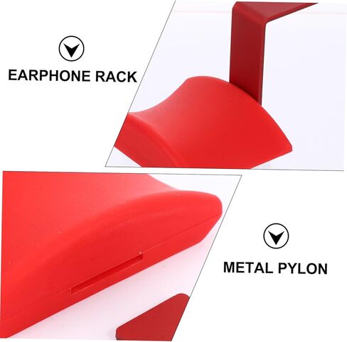 RUNROTOO سماعة شماعات سماعة الرأس رف الكمبيوتر جبل رف الملابس المعدنية حامل مراقب مراقب مكتب حامل شاشة سطح المكتب حامل سماعة شماعات حامل سماعة الرأس سماعة شماعات هوك in Kuwait