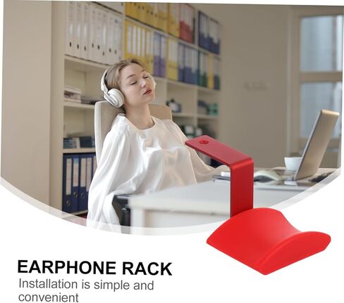 RUNROTOO سماعة شماعات سماعة الرأس رف الكمبيوتر جبل رف الملابس المعدنية حامل مراقب مراقب مكتب حامل شاشة سطح المكتب حامل سماعة شماعات حامل سماعة الرأس سماعة شماعات هوك in Kuwait