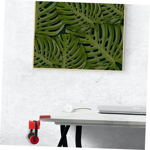 RUNROTOO سماعة شماعات سماعة الرأس رف الكمبيوتر جبل رف الملابس المعدنية حامل مراقب مراقب مكتب حامل شاشة سطح المكتب حامل سماعة شماعات حامل سماعة الرأس سماعة شماعات هوك in Kuwait