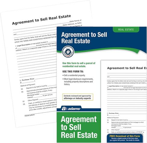 Adams Agreement To Sell Real Estate, Forms and Instructions (LF120) , White in Saudi Arabia