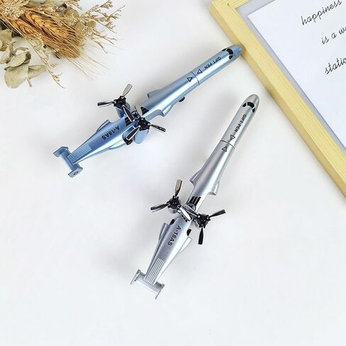 Whigetiy Helicopter Gel Pen 0.5mm Point Rollerball-Gel Ink Pens Smooth Writing For Office School-Home Decors Prop Toys Gifts Funny Novelty Pen Toys in Saudi Arabia