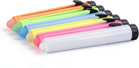 Dustless Twistable Chalk Non-toxic Colored Chalk 1.0mm Tip Art Tool for Whiteboard Blackboard Kids Children Drawing Writing, 12 Pack in Kuwait