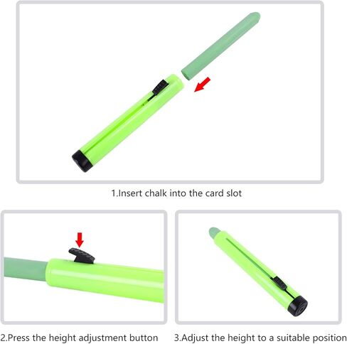 Dustless Twistable Chalk Non-toxic Colored Chalk 1.0mm Tip Art Tool for Whiteboard Blackboard Kids Children Drawing Writing, 12 Pack in Kuwait