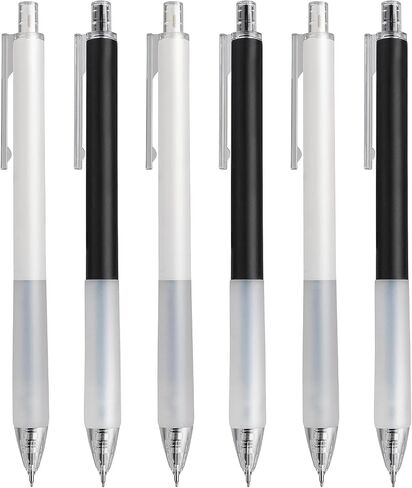 Giantree 6Pcs Cute Gel Ink Pen, 0.5mm Retractable ST Nib Gel Ink Pens Black Ink Pen Smooth Writing Quick-drying Rollerball Pen for School Office Gift Supplies in Saudi Arabia