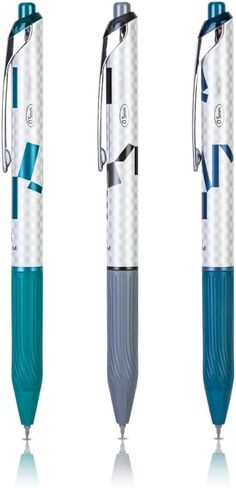 KILINEO Gel Pens, Fine Point (0.5mm), with Quick Dry Black Ink, Retractable Rolling Ball Writing Pens, Smooth Cute Ink Pens for Office School, Gifts for Women Men, 3 Count (GE-01) in Saudi Arabia