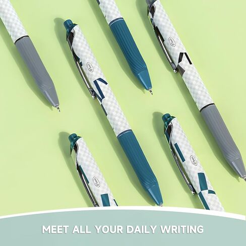 KILINEO Gel Pens, Fine Point (0.5mm), with Quick Dry Black Ink, Retractable Rolling Ball Writing Pens, Smooth Cute Ink Pens for Office School, Gifts for Women Men, 3 Count (GE-01) in Saudi Arabia