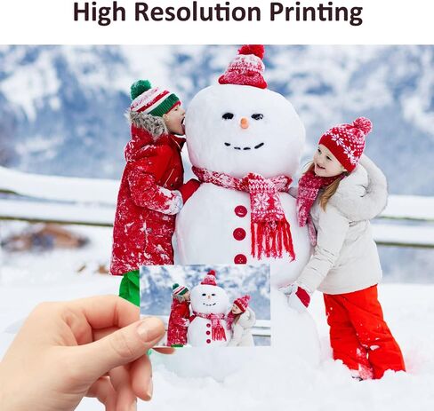 ورق صور iDPRT Zink مقاس 2 × 3 بوصة (20 ورقة)، متوافق مع جميع طابعات الصور زينك، ورق أبيض ملصق in Kuwait