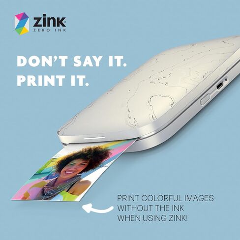 HP Sprocket 2.3 x 3.4 Premium Instant Zink Sticky Back Photo Paper (20 Sheets) Compatible with HP Sprocket Select and Plus Printers. in Saudi Arabia
