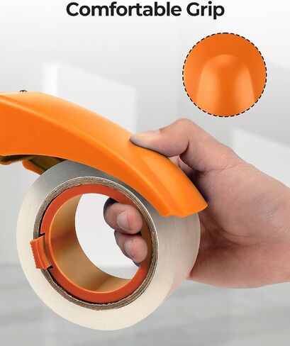 MUNBYN Packing Tape Dispenser, Metal Handheld 3" Core Tape Gun Dispenser，Lighweight Tape Cutter Great for Heavy Duty Shippping, Moving Mailing Box Sealing Carton Packaging (Not Include Packing Tape) in Saudi Arabia