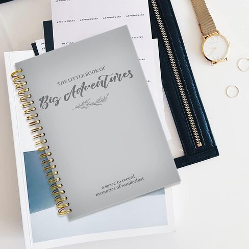 thoqii Inspirational Spiral Notebook for Women, Big Adventures, Motivational Writing Journal Positive Diary Gifts for Teens Girls Notebook for Office School, Hardcover 160 Lined Pages 6.2" x 8.2" in Saudi Arabia