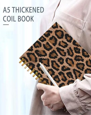 Spiral Journal Notebook,Strong Twin-Wire Binding with Premium Paper for Girl Women,60 Sheets A5 College Ruled Notebook/Journal,Perfect for School Office Home Gifts,Abstract Hand Drawn in Kuwait