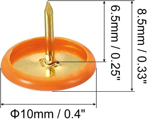 PATIKIL Push Pins, 100 Pack Plastic Roundness Pushpin Decorative Thumb Tacks Golden Steel Point for Cork Board, Blue in Kuwait