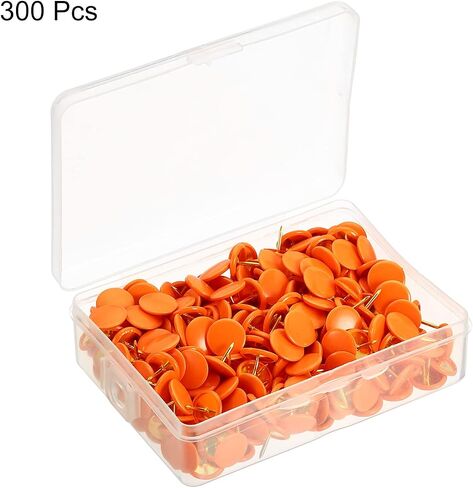 PATIKIL Push Pins, 100 Pack Plastic Roundness Pushpin Decorative Thumb Tacks Golden Steel Point for Cork Board, Blue in Kuwait