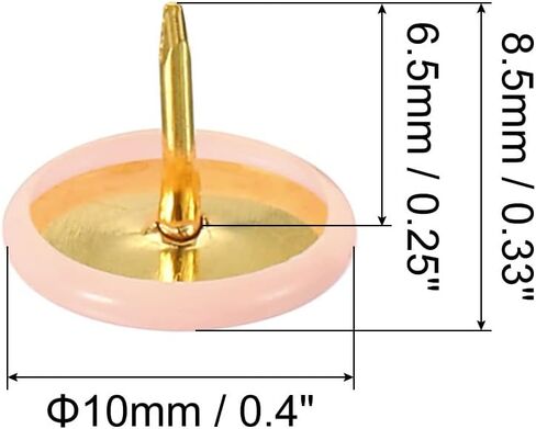 PATIKIL Push Pins, 100 Pack Plastic Roundness Pushpin Decorative Thumb Tacks Golden Steel Point for Cork Board, Blue in Kuwait