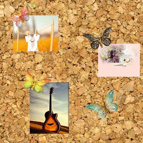 12 قطعة دبوس تثبيت معدني على شكل فراشة، دبابيس زخرفية، لجدار الصور، جدار مميز، لوحة بيضاء، لوحة فلين، خريطة، لوحة إعلانات، مكتب أو منزل in Kuwait