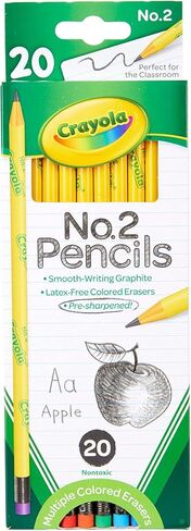 Crayola Number 2 Pencils, Classroom Supplies, 20 Count in Saudi Arabia