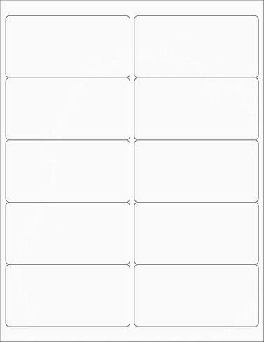 TYH Supplies 500 Shipping Address Labels 2 x 4 Inch Rectangle, White Matte, Laser & Inkjet Printer, Strong Adhesive, with REALCONCEAL Blocking Technology Compatible with Avery 8163 & 5163 Template in Saudi Arabia