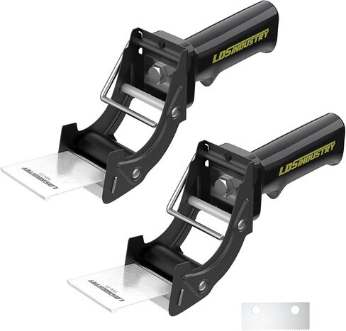 Rapid-Replace Packing Tape Dispenser Gun with Extra Blade, 2IN(50mm) Lightweight Ergonomic Industrial Handheld Heavy Duty Tape Cutter for Carton, Packaging and Box Sealing, Black in Kuwait
