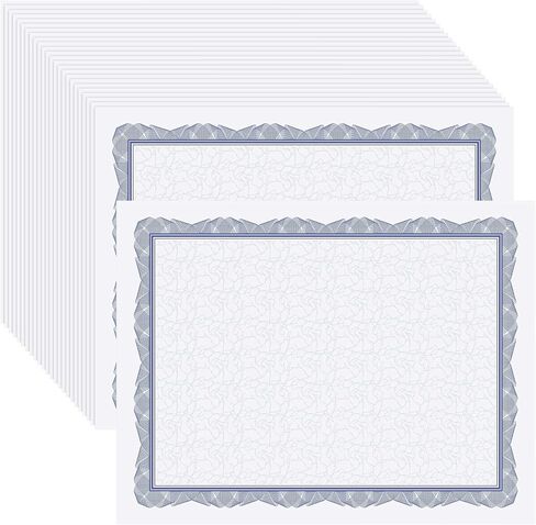 300 Sheets Award Certificate Paper with Border 8.5 x 11 Inches Certificate Blank Paper Bulk Letter Size Diploma Paper for Graduation School Office Award, Laser and Inkjet Printer Compatible (Gold) in Saudi Arabia