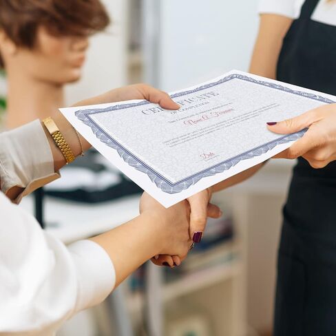 300 Sheets Award Certificate Paper with Border 8.5 x 11 Inches Certificate Blank Paper Bulk Letter Size Diploma Paper for Graduation School Office Award, Laser and Inkjet Printer Compatible (Gold) in Saudi Arabia