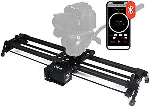 KONOVA P1S3 Wireless Motorized Carbon Slider Parallax Panorama Video for DSLR, Mirrorless, Mobile Phone with Carry Bag (60cm (23.6")) in Saudi Arabia