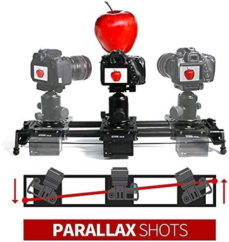 KONOVA P1S3 Wireless Motorized Carbon Slider Parallax Panorama Video for DSLR, Mirrorless, Mobile Phone with Carry Bag (60cm (23.6")) in Saudi Arabia