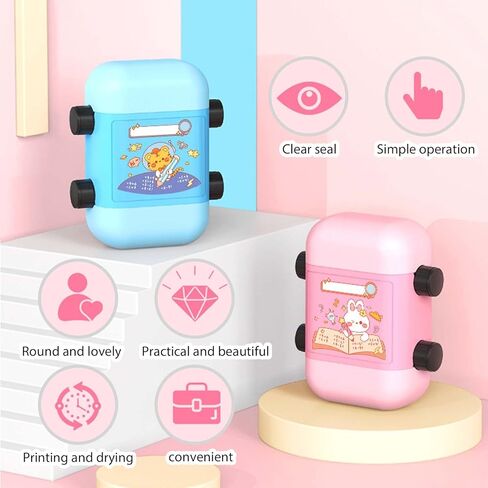 2 in 1 Math Roller Stamps 3Pcs:Addition Subtraction Multiplication Division 2 in 1 Math Roller Stamps,Smart Dual Head Math Roller Stamp for Math Problems,Math Roller Stamps for Preschool Kindergarten in Saudi Arabia