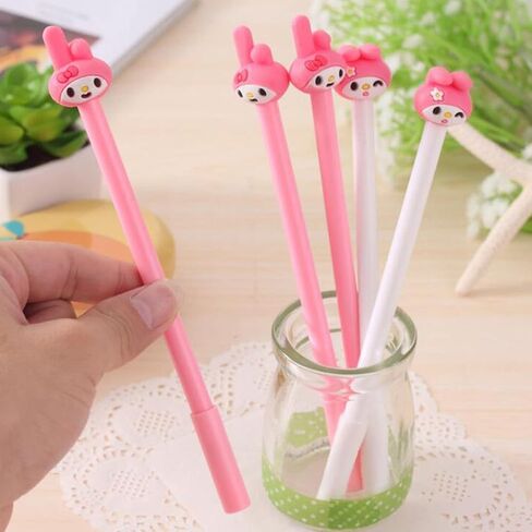 اقلام جل كاواي من اديوكاتجيم، قلم حبر اسود 0.5 ملم، لوازم مدرسية للمكتب وهدايا للاولاد والبنات in Kuwait