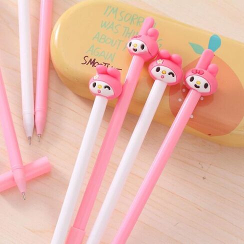 اقلام جل كاواي من اديوكاتجيم، قلم حبر اسود 0.5 ملم، لوازم مدرسية للمكتب وهدايا للاولاد والبنات in Kuwait