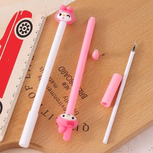 اقلام جل كاواي من اديوكاتجيم، قلم حبر اسود 0.5 ملم، لوازم مدرسية للمكتب وهدايا للاولاد والبنات in Kuwait