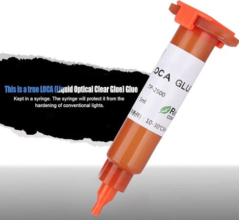 TP-2500 UV Glue LOCA Liquid، لاصق شفاف أصلي لهاتف Samsung، إصلاح عدسة زجاجية LCD (5 مل) in Kuwait