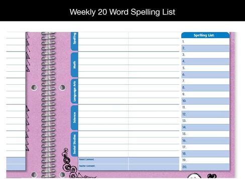 دفتر تخطيط تاريخ للطلاب الابتدائيين 2023-2024 للسنة الدراسية الاكاديمية، مقاس كبير (8.5 انش × 11 انش) دفتر بيانات بنمط ماتريكس مع غطاء in Kuwait