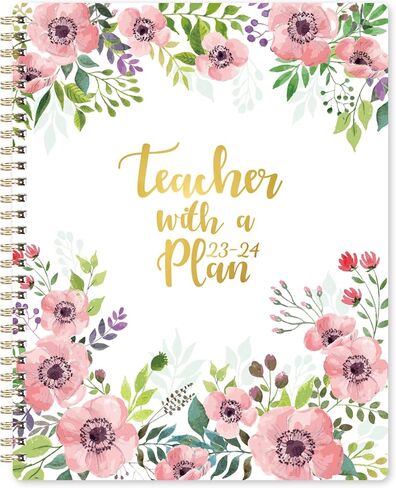 Teacher Planner 2023-2024 - Academic Lesson Planner, July 2023 - June 2024, 9.7'' x 7.7'', Lesson Plan Book, Weekly & Monthly Lesson Planner with Quotes, Monthly Calendars, Weekly Activity Schedule in Saudi Arabia