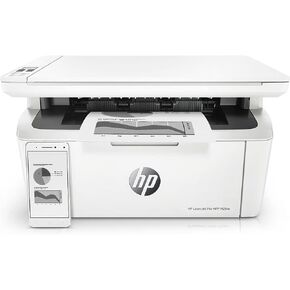 طابعة ليزر HP Laserjet Pro M28W لاسلكية الكل في واحد أحادية اللون، إيثرنت، سرعات طباعة تصل إلى 18/19 صفحة في الدقيقة، طباعة مسح ضوئي، تشغيل/إيقاف تلقائي، أبيض in Kuwait