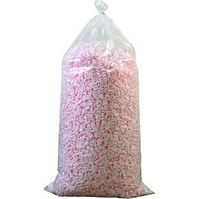 Partners Brand P7NUTSAS Anti-Static Loose Fill Packing Peanuts, 7 Cubic Feet, Pink