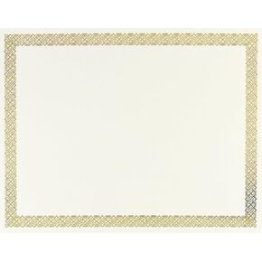 Great Papers! Braided Foil Certificate, 8.5 x 11 Inches, 12 Count (936060), Gold in Saudi Arabia