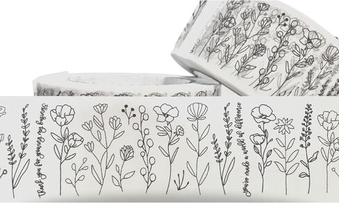 شريط تعبئة الأعمال الصغيرة من The Farming Artist Mailed It Designer Pink Floral© - شريط تغليف جميل للشحن - 2 بوصة × 55 ياردة، 165 قدمًا (وردي، 55 ياردة لفة) in Kuwait